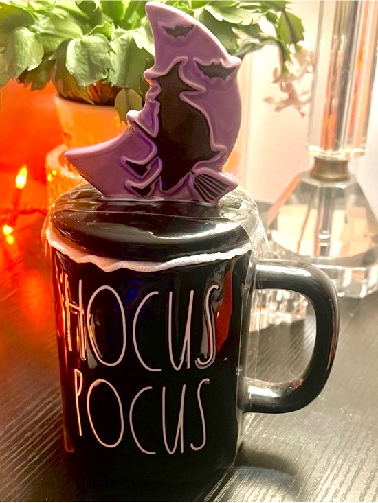 Rae Dunn Other - Rae Dunn HOCUS POCUS Halloween Mug BLACK with topper/ Ceramic 16 oz NWT